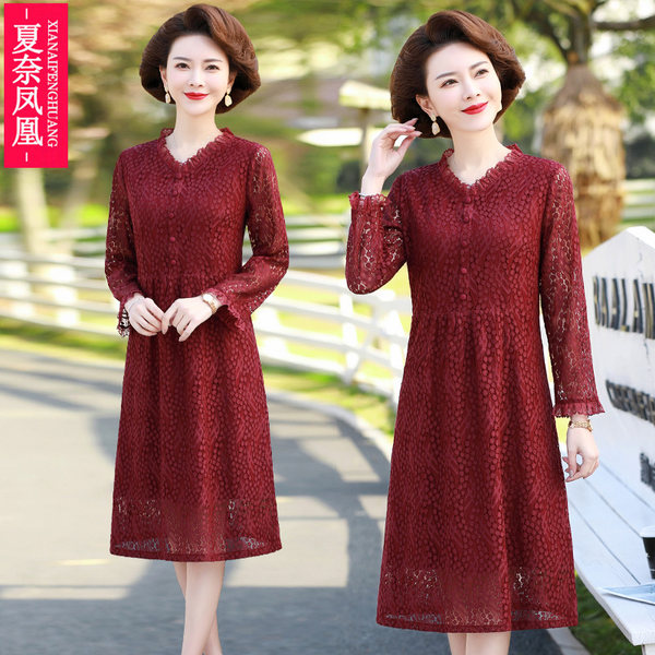 เดรสวัยผู้ใหญ่40-60ปี เดรสคุณแม่ ชุดเดรสทำงานวัยผู้ใหญ่ แบรนด์ MAMA DRESS