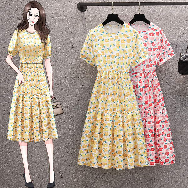 เดรสคนอ้วน เดรสสาวอวบ ชุดเดรสคนอ้วนวัยรุ่น BY PLUS SIZE Girl