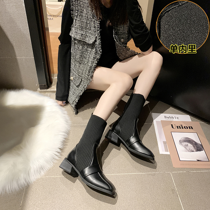 รองเท้าบูทแฟชั่นหญิง มีขนาดให้สั่งซื้อ 35 36 37 38 39 40