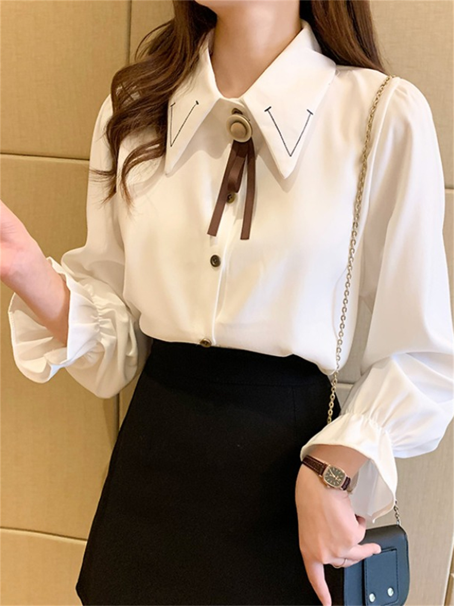 เสื้อลูกไม้ เสื้อเชิ้ตแขนยาว