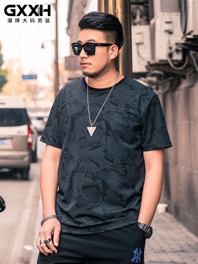 เสื้อยืดผู้ชายอ้วน S-5XL(อกเสื้อ39-51นิ้ว)