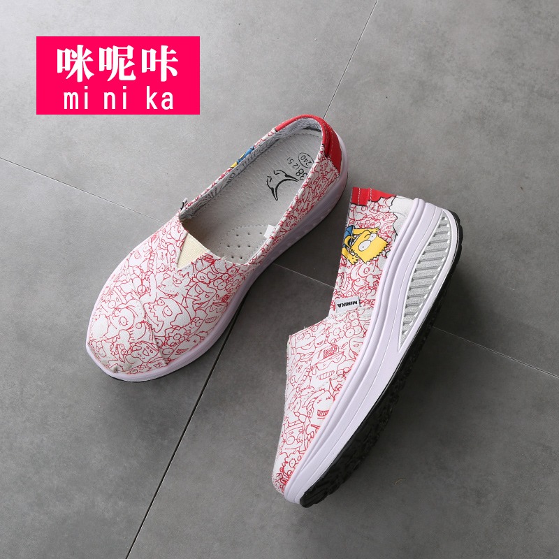 รองเท้าผ้าใบ รองเท้าลำลอง รองเท้าผ้าใบลำลอง รองเท้าแฟชั่นแบบสวม Slipper Shop