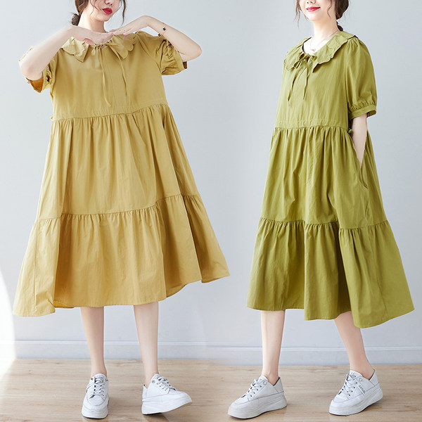 เสื้อลินินคนอ้วน เสื้อทีเชิ้ตคนอ้วนผู้หญิง เสื้อทีเชิ้ตตัวใหญ่ By Literary Plus size
