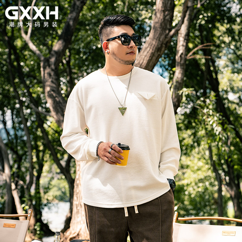 เสื้อยืดผู้ชายอ้วน S-5XL(อกเสื้อ39-51นิ้ว)