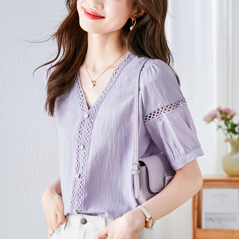 เสื้อเชิ้ตผู้หญิงแขนยาว เสื้อเชิ้ตผู้หญิงใส่ทํางาน 390 บาทต่อชิ้น ฟรีค่าจัดส่ง