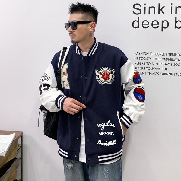 เสื้อแจ็คเก็ตเบสบอล เสื้อคลุม เสื้อแขนยาวสไตล์เกาหลี