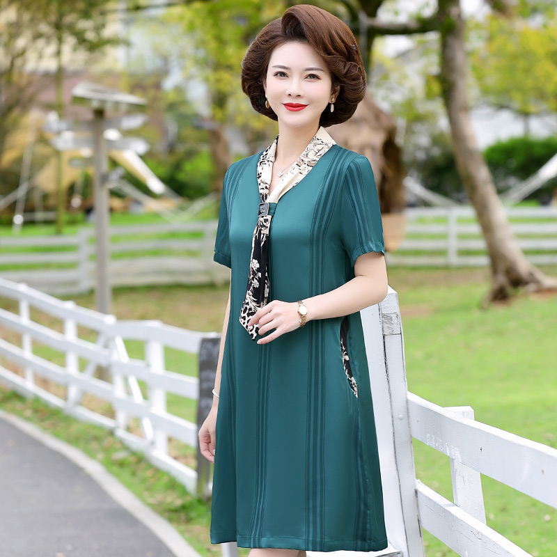 เดรสวัยผู้ใหญ่40-60ปี เดรสคุณแม่ ชุดเดรสทำงานวัยผู้ใหญ่ แบรนด์ MAMA DRESS