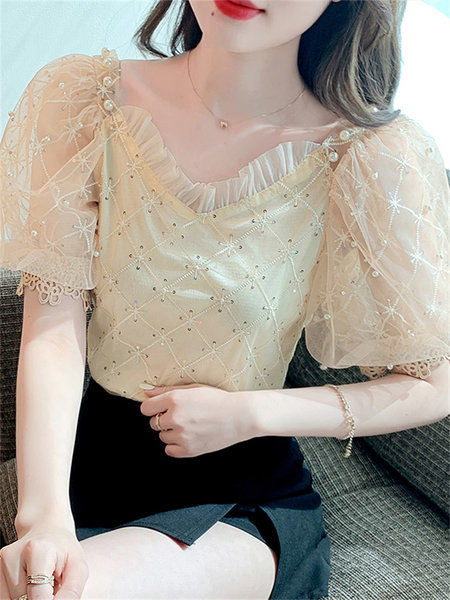 เสื้อชีฟองเกาหลี เสื้อชีฟองสวยๆ