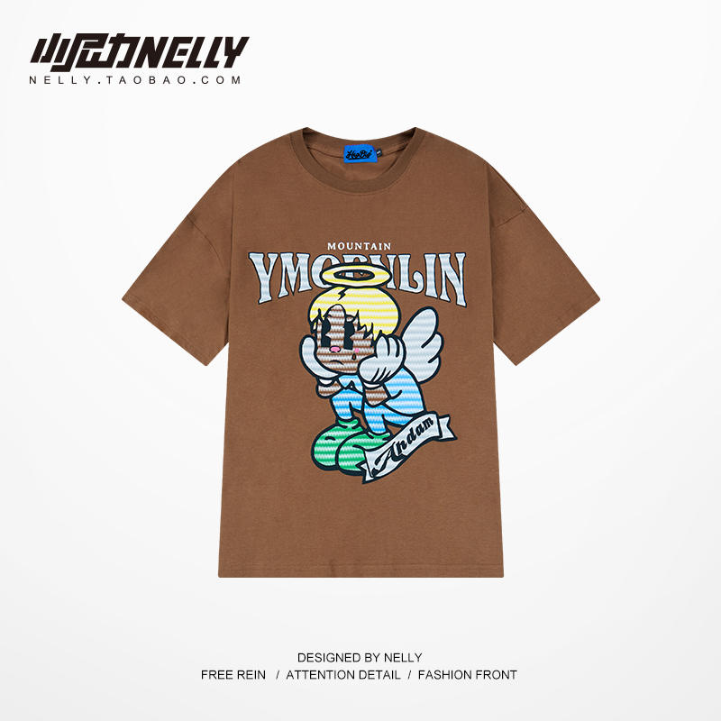 เสื้อยืดคอกลม ผู้ชาย เสื้อยืดผู้ชายเกาหลี เสื้อยืดเกาหลี แบรนด์ NELLY