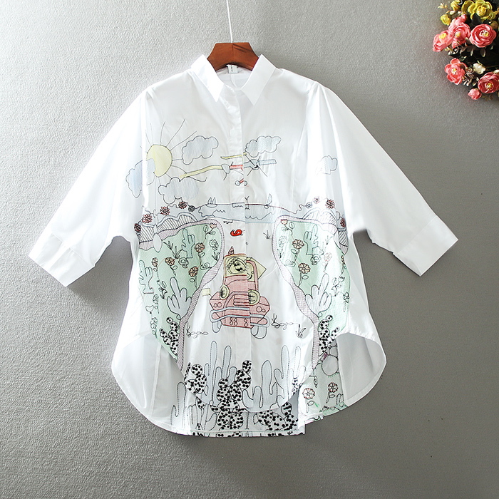 เสื้อผ้าฝ้าย เสื้อผ้าลินิน เสื้อฟรีไซส์ ปักลายสวยๆด้วยด้าย สไตล์VINTAGE มีขนาดไซส์เดียว สำหรับอก 35-40 นิ้ว