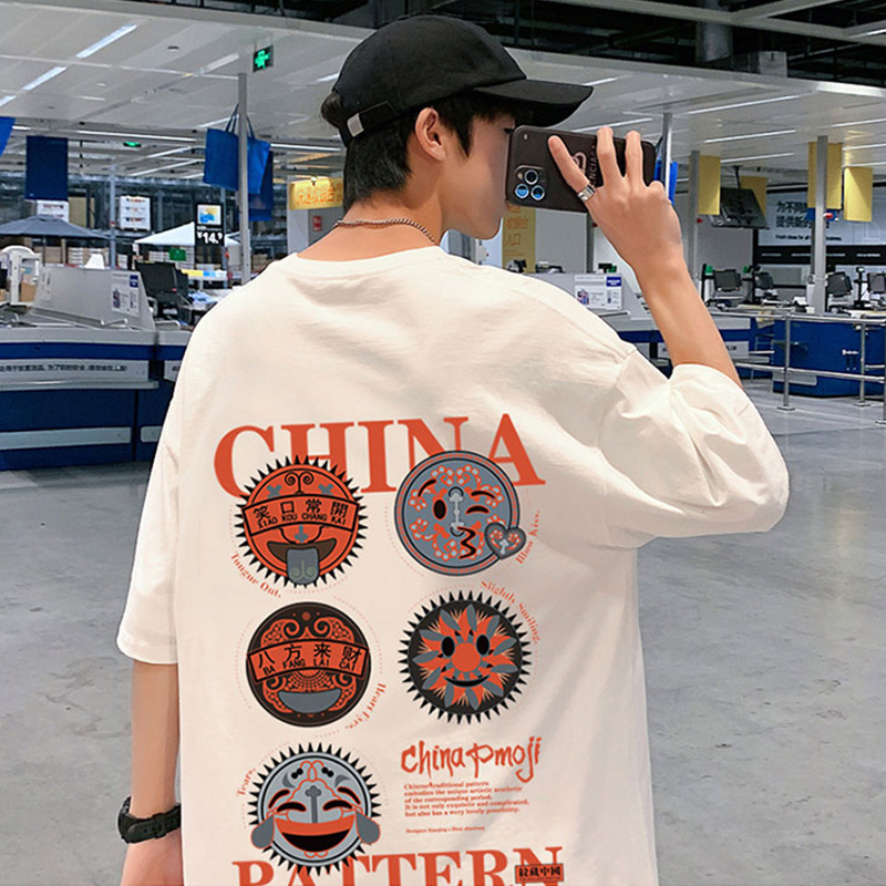 เสื้อยืดผู้ชายอ้วน XL-5XL อกเสื้อ40-52 นิ้ว