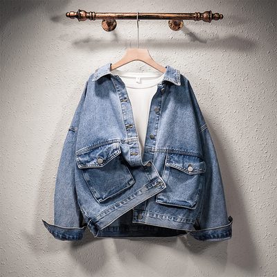 เสื้อแจ็กเก็ตยีนส์ เสื้อคลุมยีนส์คนอ้วน แจ็คเกตยีนส์ Bigsize มีไซส์L-5XL