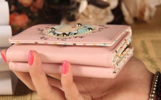 กระเป๋าสตางค์ผู้หญิง ใบสั้น สไตล์ ญี่ปุ่น ลาย ลูกเจี๊ยบ ใส่สูท เก๋ ๆ กระเป๋าสตางค์ วัยรุ่น ใส่บัตรได้เยอะ แนวน่ารัก หวาน ๆ สีลูกกวาด 205081