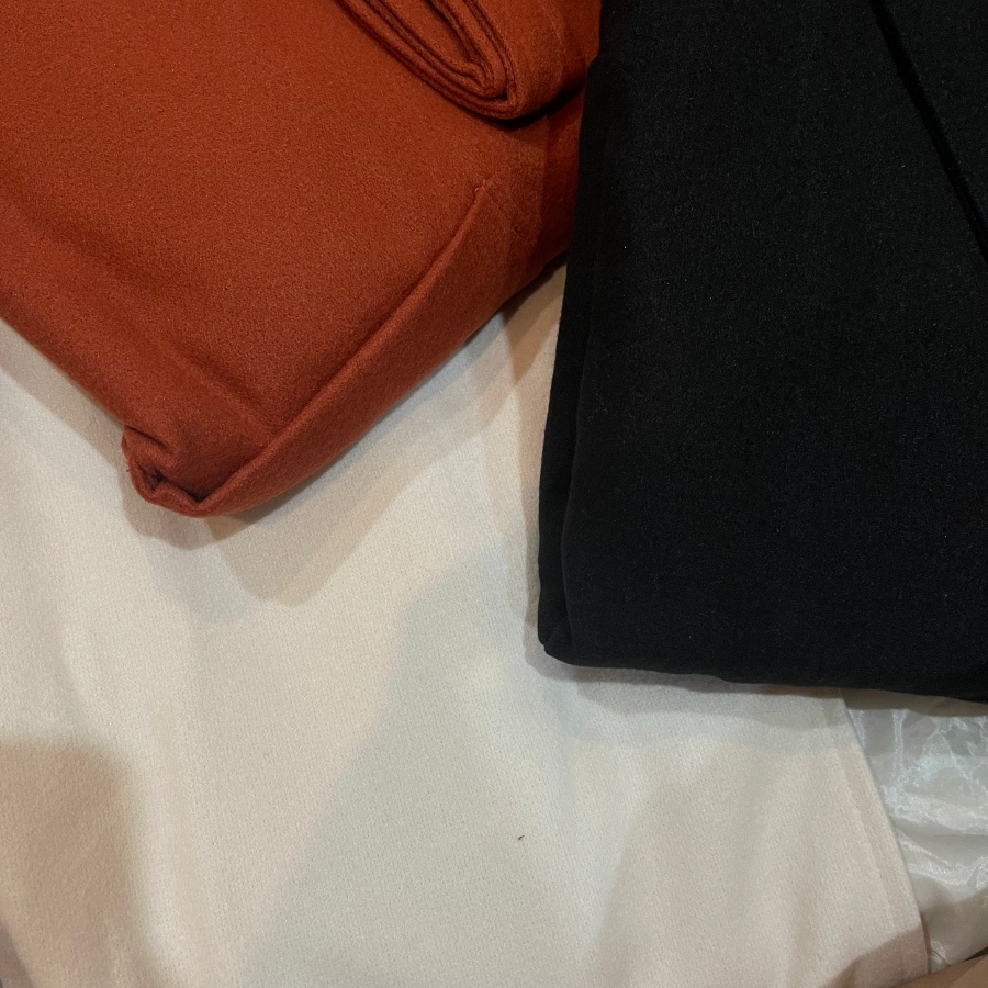 เสื้อโค้ทยาว สไตล์เกาหลี ผ้าวูลผสม แต่งสายผูกเอว ใส่ได้หลายสไตล์ มี 3 สี พร้อมส่ง