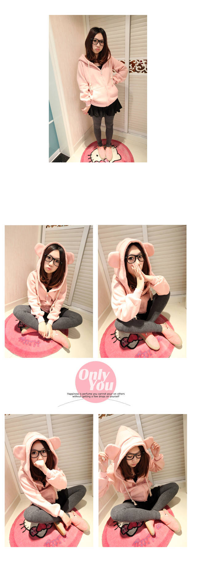 เสื้อกันหนาวฮู้ดดี้ แฟชั่นเกาหลี หูหมี น่ารัก ราคาโดนๆ เลือกสีที่ชอบด้านในเลยจ้า