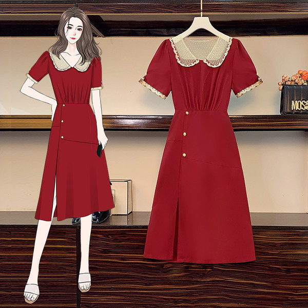 เดรสคนอ้วน เดรสสาวอวบ ชุดเดรสคนอ้วนวัยรุ่น BY PLUS SIZE Girl