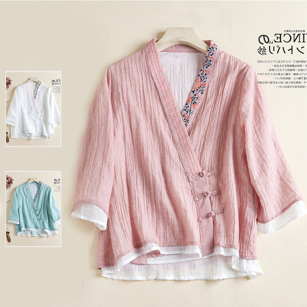เสื้อลินิน เสื้อผ้าฝ้ายลินิน เสื้อเชิ้ตผ้าลินิน