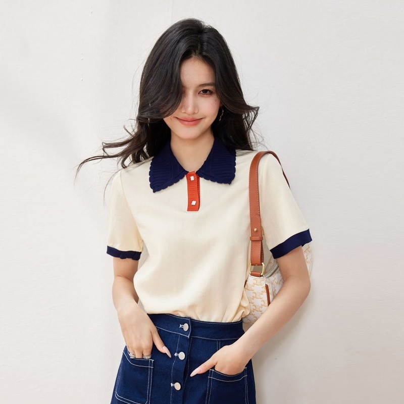 เสื้อเชิ้ตผู้หญิงใส่ทํางาน 390 บาทต่อชิ้น ฟรีค่าจัดส่ง