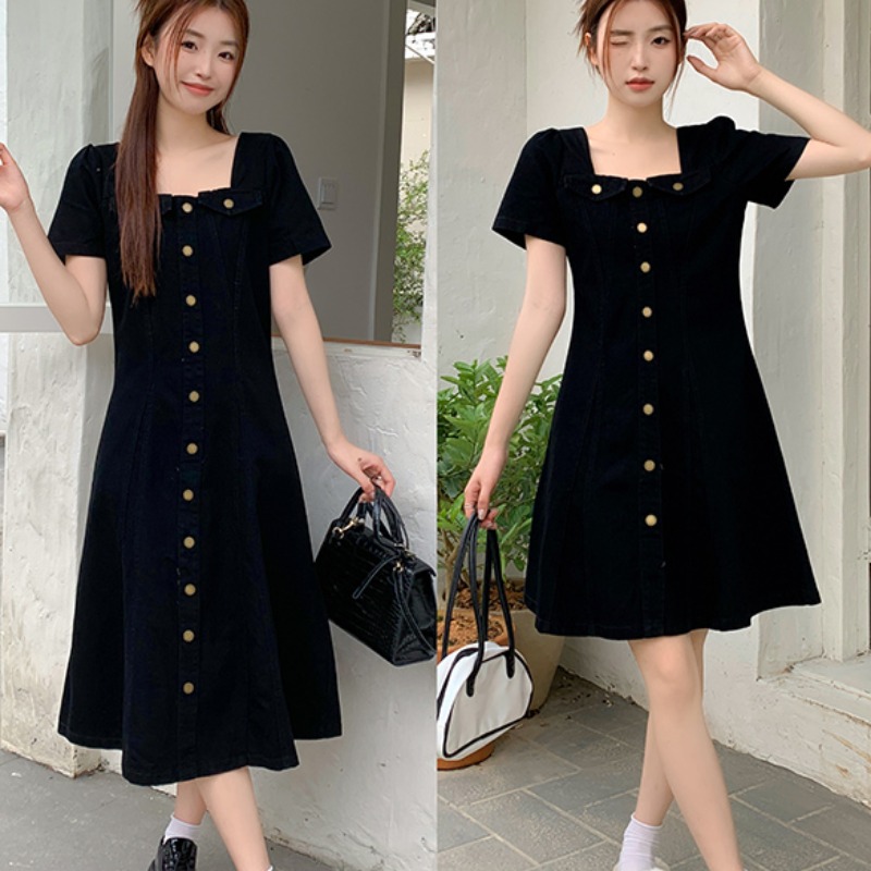 เดรสแขนสั้น มีไซส์ L-4XLอก 38-47 นิ้ว ใส่ได้ทั้งสาวหุ่นดีน่ารักจนถึงสาวอวบพลัสไซส์ จัดส่งฟรี! ทักแชทสั่งซื้อ