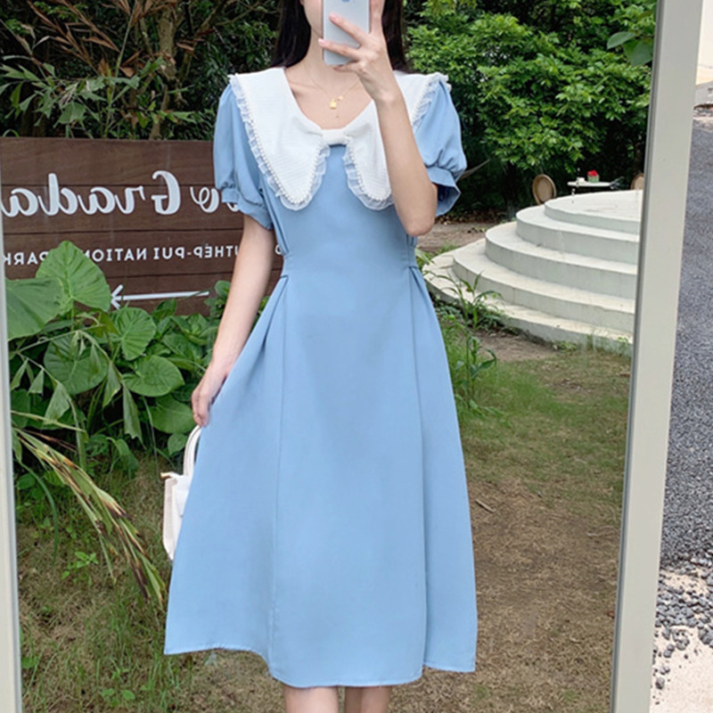 เดรสวัยรุ่น-เดรสคนอ้วนวัยรุ่น L-4XL(อก38-46 นิ้ว)