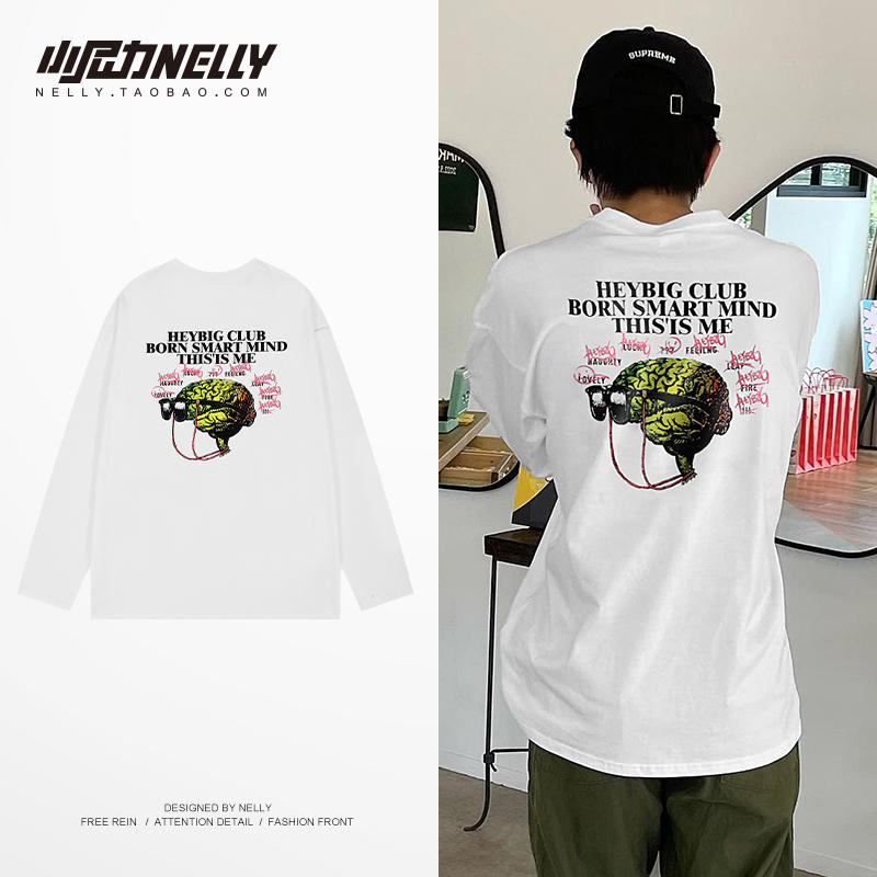เสื้อยืดคอกลม ผู้ชาย เสื้อยืดผู้ชายเกาหลี เสื้อยืดเกาหลี แบรนด์ NELLY