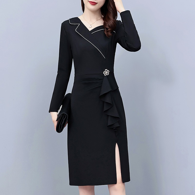 เดรสแขนสั้น มีไซส์ L-5XLอก 38-48 นิ้ว ใส่ได้ทั้งสาวหุ่นดีน่ารักจนถึงสาวอวบพลัสไซส์