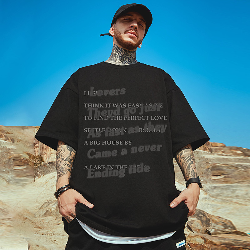 เสื้อยืดผู้ชายอ้วน S-5XL(อกเสื้อ39-51นิ้ว)
