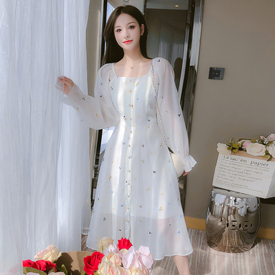 เดรสวัยรุ่น เดรสลูกไม้ชีฟอง By Meiyi women's clothing
