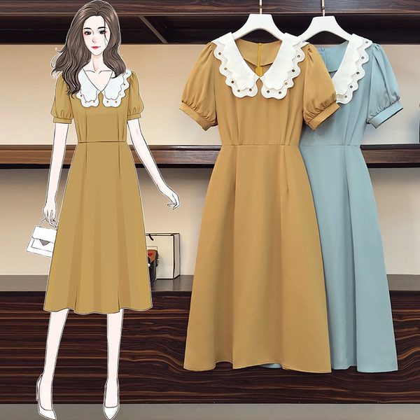 เดรสคนอ้วน เดรสสาวอวบ ชุดเดรสคนอ้วนวัยรุ่น BY PLUS SIZE Girl