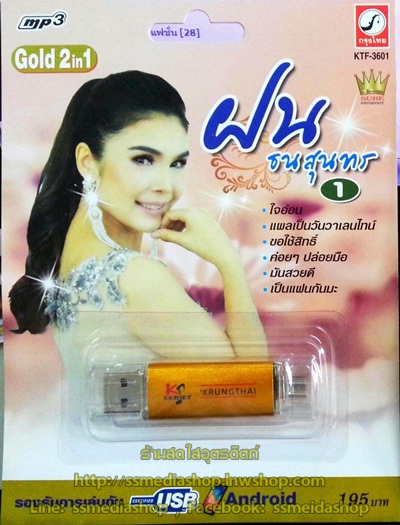 USB+เพลง ฝน ธนสุนทร ชุดที่1