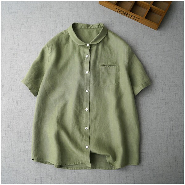 เสื้อลินิน แบบเสื้อสวยๆ เสื้อผ้าฝ้ายลินิน เสื้อเชิ้ตผ้าลินิน BY LININ