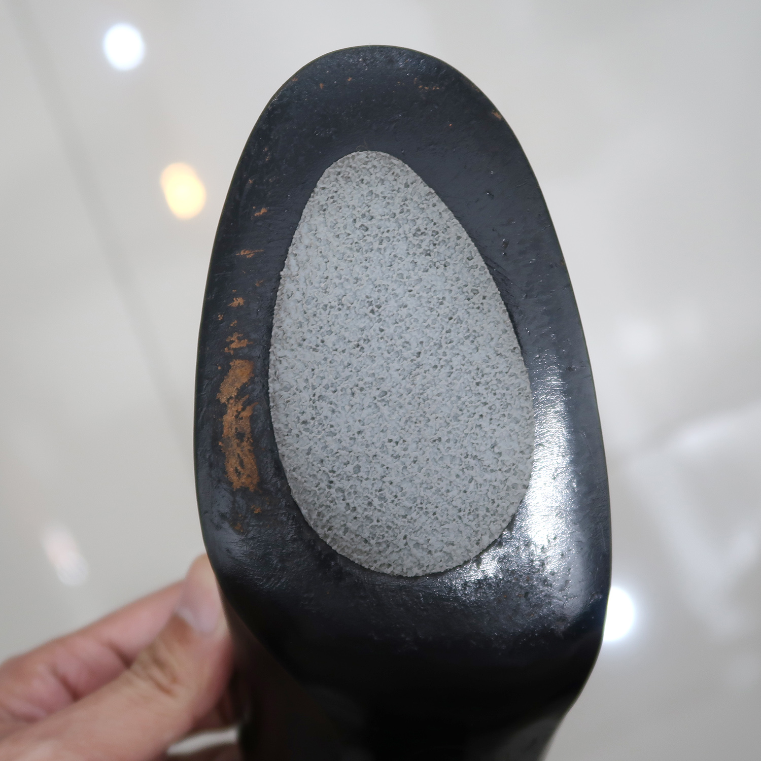 Chanel Black Calf Leather Cap Toe Pumps Size 38.5