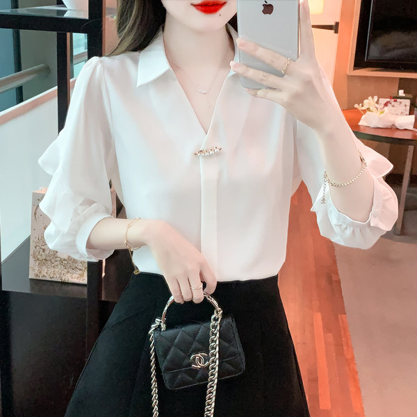 เสื้อชีฟองเกาหลี เสื้อชีฟองสวยๆ