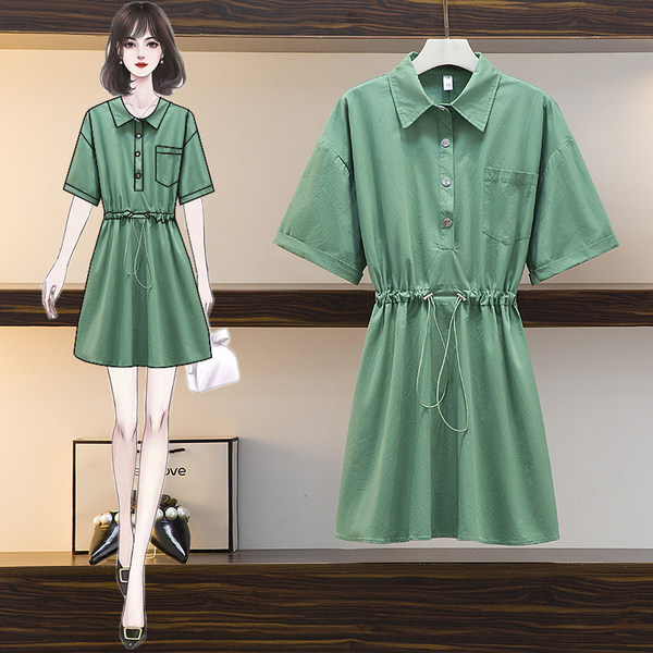 เดรสคนอ้วน เดรสสาวอวบ ชุดเดรสคนอ้วนวัยรุ่น BY PLUS SIZE Girl