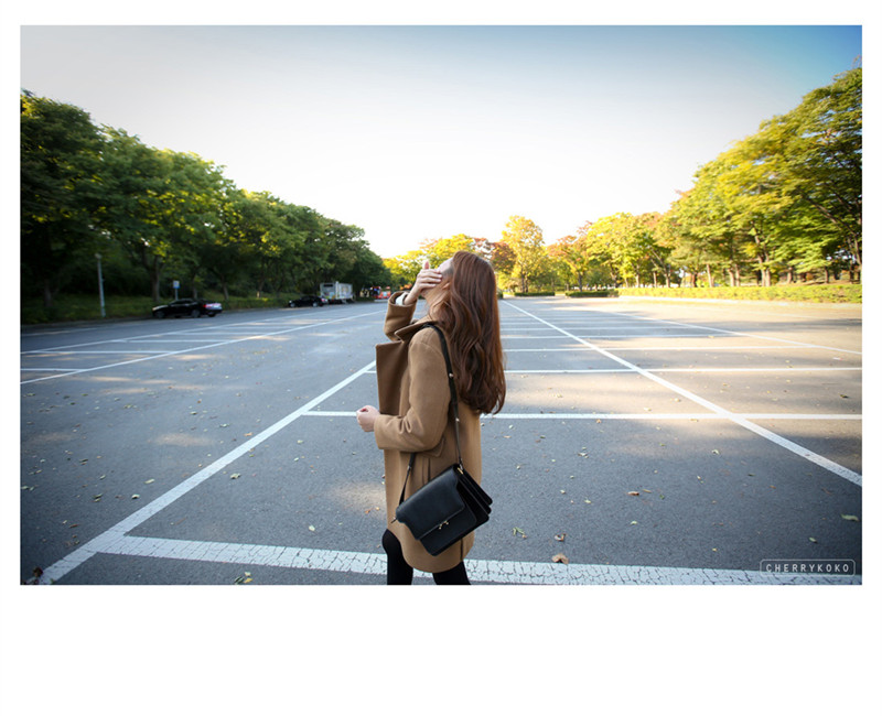 เสื้อโค้ทกันหนาว ทรงสวย ใส่ได้หลายแบบ ผ้าดีบุซับในกันลม พร้อมส่ง น้ำตาล