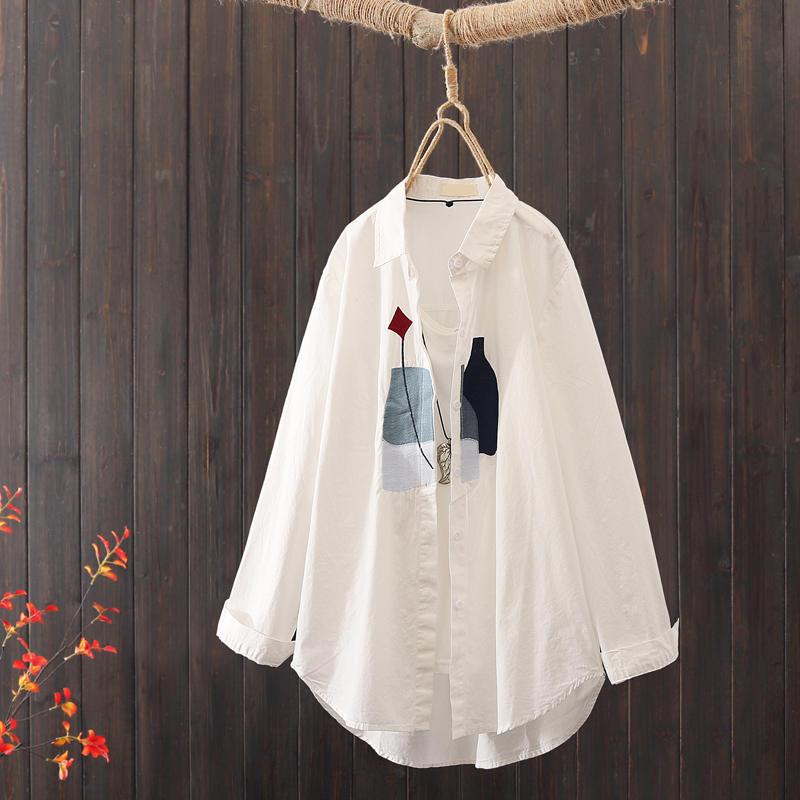แบบเสื้อสวยๆ เสื้อผ้าฝ้ายลินิน เสื้อเชิ้ตผ้าลินิน