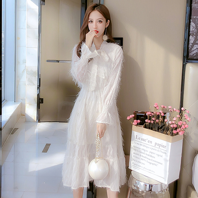 เดรสวัยรุ่น เดรสลูกไม้ชีฟอง By Meiyi women's clothing