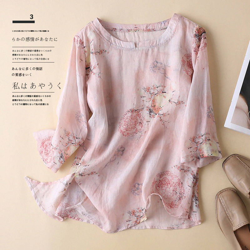 เสื้อลินิน เสื้อผ้าฝ้ายลินิน เสื้อเชิ้ตผ้าลินิน BY Zimo