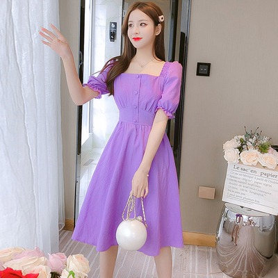 ชุดเดรสสั้น ชุดเดรสสั้นลายดอก ชุดเดรสสั้นวัยรุ่น By Meiyi women's clothing