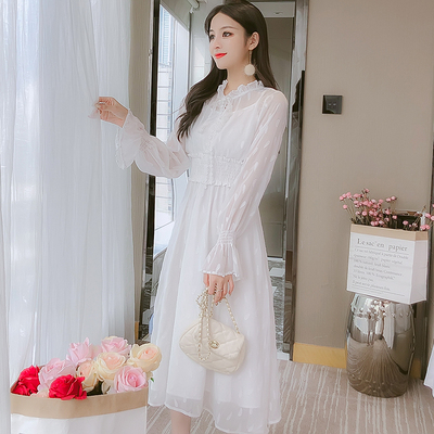 เดรสวัยรุ่น เดรสลูกไม้ชีฟอง By Meiyi women's clothing