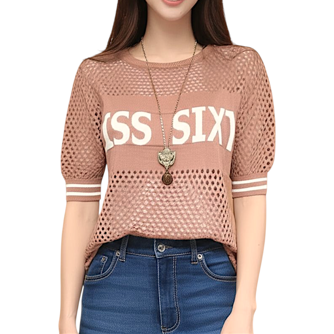 Blouse3978 เสื้อแฟชั่นนำเข้า เสื้อไหมพรมน่ารัก อกทอลายตัวอักษรเก๋ๆ ดูมีดีเทล ไหมพรมเนื้อหนานุ่มใส่สบายเนื้อหนาปานกลาง งานน่ารักแมทช์กับขาสั้นหรือขายาวก็ดูดี มี 2 สี เหลือง, น้ำตาล