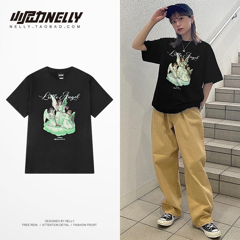 เสื้อยืดคอกลม ผู้ชาย เสื้อยืดผู้ชายเกาหลี เสื้อยืดเกาหลี แบรนด์ NELLY