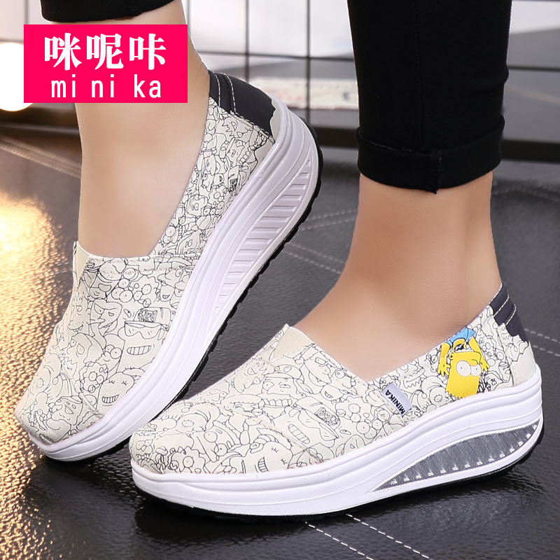 รองเท้าผ้าใบ รองเท้าลำลอง รองเท้าผ้าใบลำลอง รองเท้าแฟชั่นแบบสวม Slipper Shop
