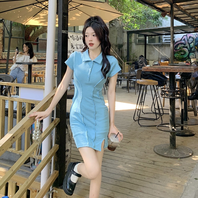 เดรสวัยรุ่น-เดรสคนอ้วนวัยรุ่น L-4XL(อก38-46 นิ้ว)