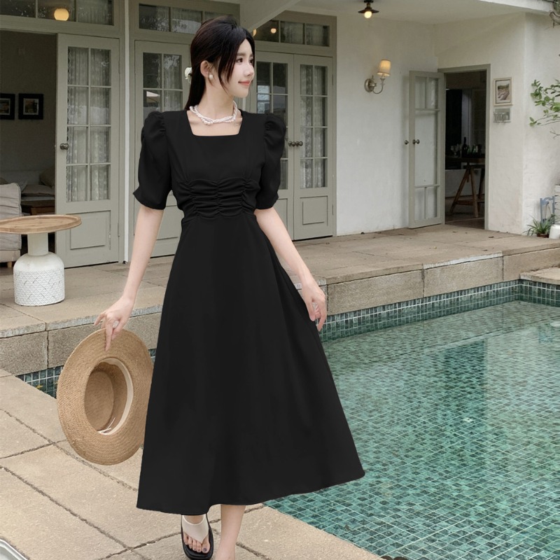 เดรสแขนสั้น มีไซส์ L-4XLอก 38-47 นิ้ว ใส่ได้ทั้งสาวหุ่นดีน่ารักจนถึงสาวอวบพลัสไซส์ จัดส่งฟรี! ทักแชทสั่งซื้อ