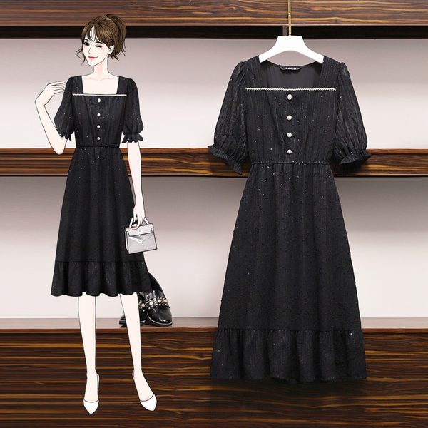 เดรสคนอ้วน เดรสสาวอวบ ชุดเดรสคนอ้วนวัยรุ่น BY PLUS SIZE Girl