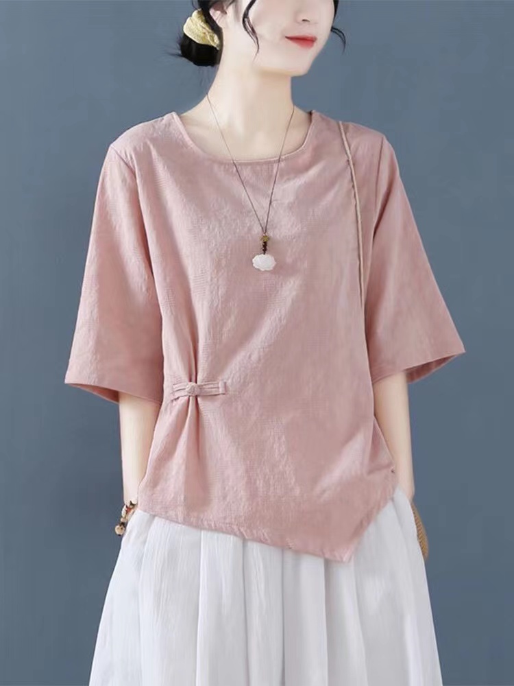 เสื้อลินิน เสื้อผ้าฝ้ายลินิน เสื้อเชิ้ตผ้าลินิน S M l XL จากแบรนด์ ZIMO