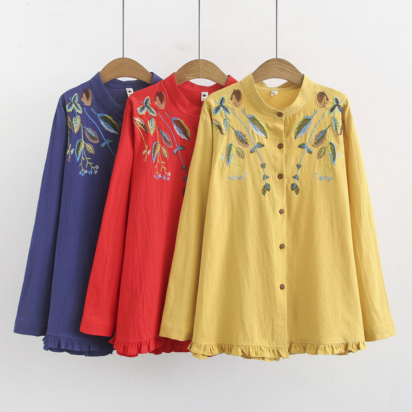 เสื้อลินินสไตล์ผู้ใหญ่ เสื้อคุณแม่ เสื้อผู้ใหญ่ แบรนด์ LININ