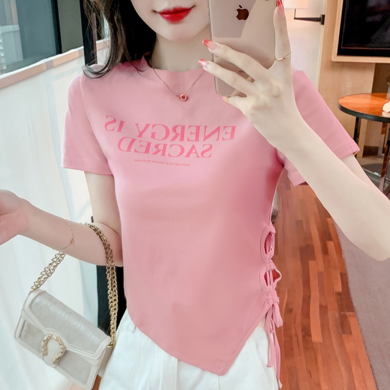 เสื้อผ้าวัยรุ่นเกาหลี เสื้อยืดวัยรุ่นผู้หญิง มีขนาด S M L XL