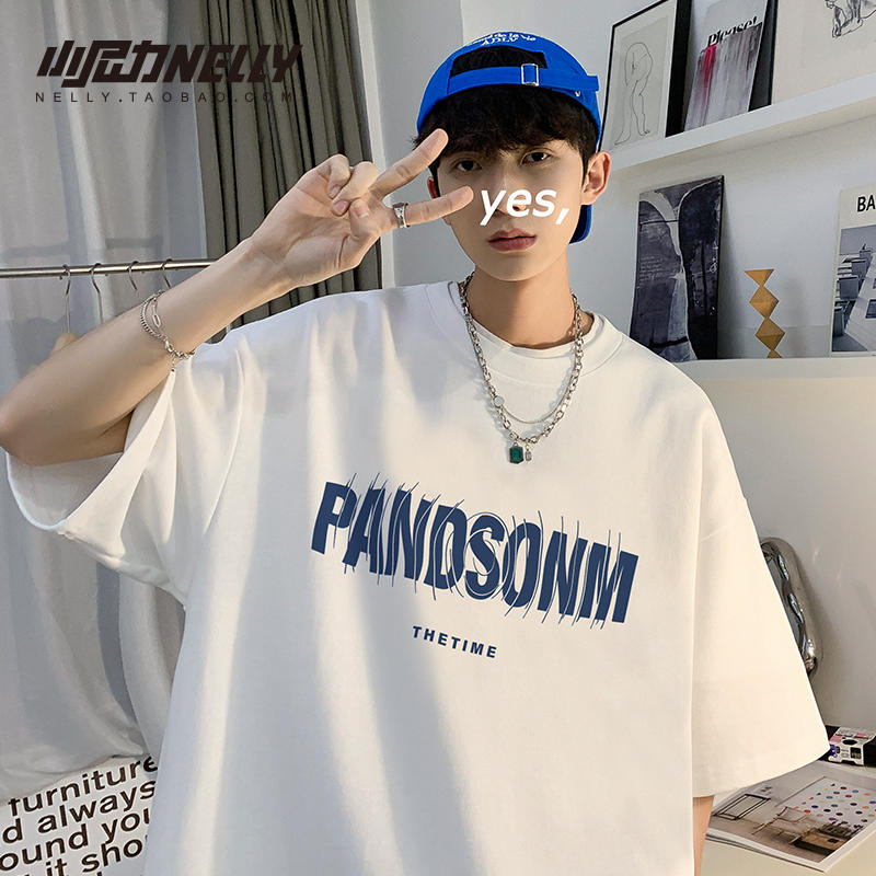 เสื้อยืดคอกลม ผู้ชาย เสื้อยืดผู้ชายเกาหลี เสื้อยืดเกาหลี แบรนด์ NELLY